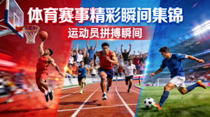 体育赛事精彩瞬间集锦预览图 - 运动员拼搏瞬间